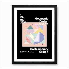 Geometric Design Archive Poster 08 Art Print