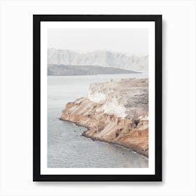 Santorini, Coastal Textures 2 Art Print