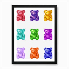 Gummy Bears Art Print