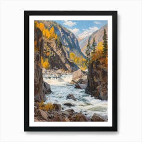 Rocky Mountain River Art Print