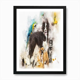 Group Of Pets Art Print