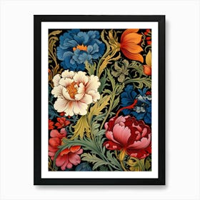 Floral Wallpaper 110 Art Print