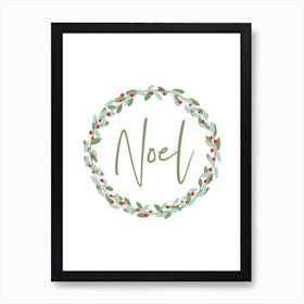 Noel Holiday Art Print