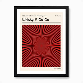 Whisky AGOGO Retro Art Print Art Print