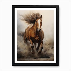 A Horse Painting In The Style Of Photorealistic Technique 1 Art Print