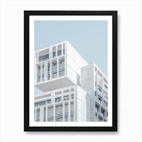 Minimal Apartment Building, Madrid Art Print