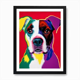 Irish Red And White Setter Andy Warhol Style Dog Art Print