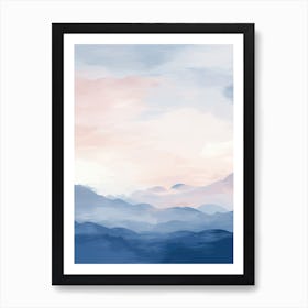 Abstract Of Mountains Art Print