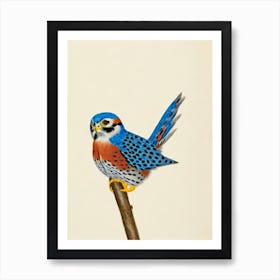 American Kestrel Illustration Bird Art Print