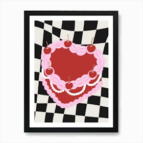 Coquette Cake Art Print