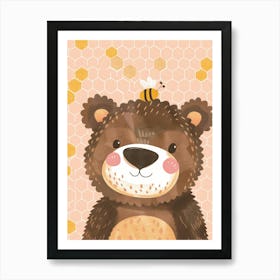 Bee Bear 1 Art Print