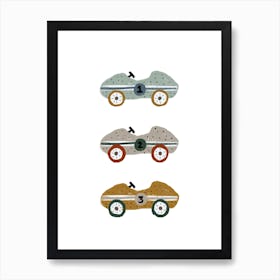 Vintage Cars Art Print