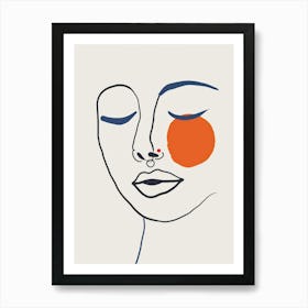 Face Of A Woman 28 Art Print