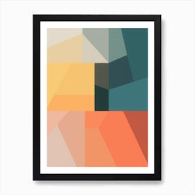 Cool Colourful Geometrics A Art Print