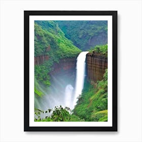 Bhagsunag Falls, India Majestic, Beautiful & Classic (3) Art Print