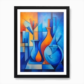 Cubist Abstract Geometric Illustration 10 Art Print