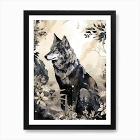 Wolf Painting  3 Art Print