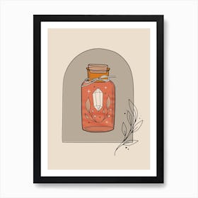 Crystal In A Bottle Art Print