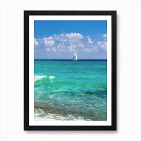 Sea View Mediterranean Sea Spain Art Print