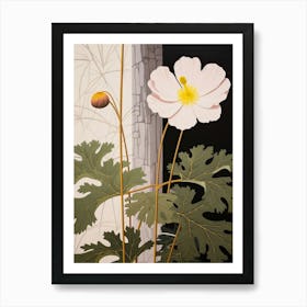 Flower Illustration Buttercup 2 Art Print