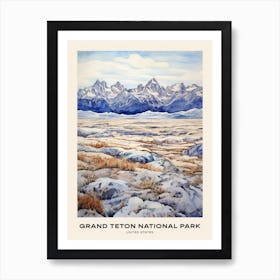 Grand Teton National Park United States 2 Poster Art Print