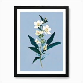 White Flowers 5 Art Print