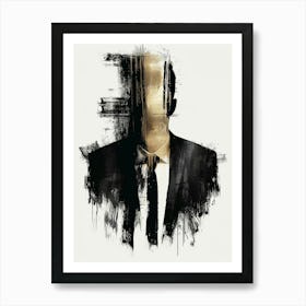 Man In A Suit 1 Art Print