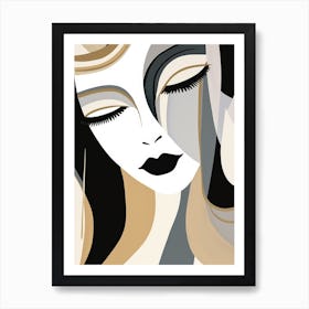 Woman'S Face 20 Art Print