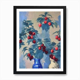 Pineberry 3 Classic Fruit Art Print