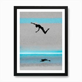 Diving Into The Water Art Print