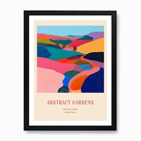 Colourful Gardens Red Butte Garden Usa 3 Red Poster Art Print