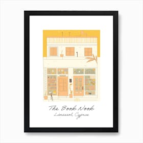 Limassol, Cyprus The Book Nook Pastel Colours 1 Poster Art Print