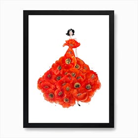 Fashion Poppies Art Print