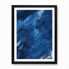 Blue Abstract Painting 1 Art Print