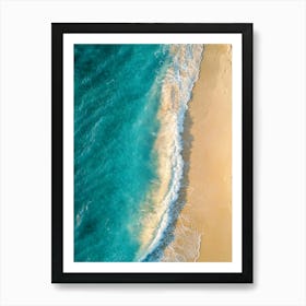 Aerial View Of A Beach 143 Art Print