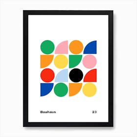 Geometric Bauhaus Poster 23 Art Print