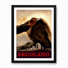 Ercolano, City Under The Rock, Italy Art Print