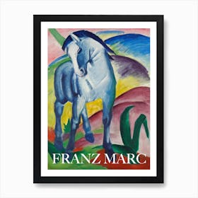 Franz Marc  Painting Blue Horse I Poster Painting Art Print