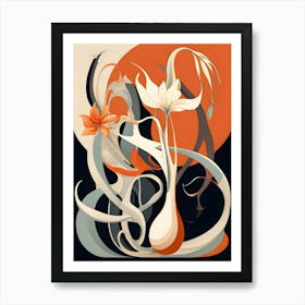 Abstract Flower Painting 33 Art Print