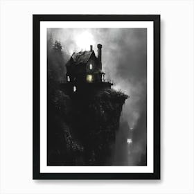 Villa on a brink Art Print