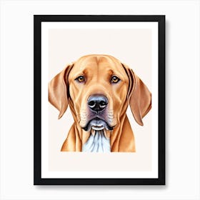 Weimaraner Illustration Dog Art Print