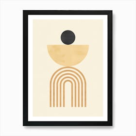 Geometric architectural shapes 9 Art Print