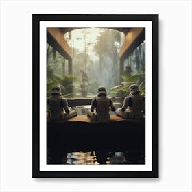 Peaceful Stormtrooper Sanctuary Art Print