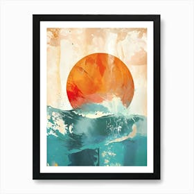 Sunset At The Beach 31 Art Print