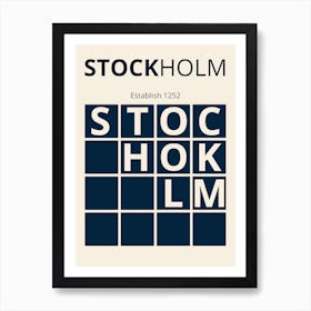 Stockholm Sweden Swedish City  Art Print