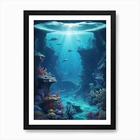 Beauty of underwater world 9 1 Art Print