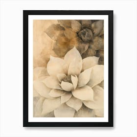 Vintage Flowers Art Print