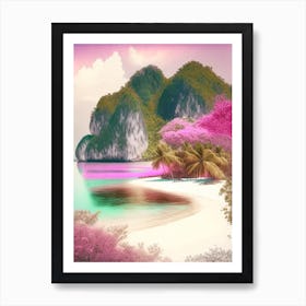 Palawan Island Malaysia Soft Colours Tropical Destination Art Print