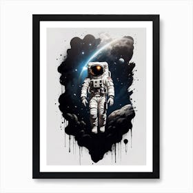 Astronaut Canvas Print Art Print