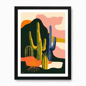 Chamaecereus Silvestrii Minimalist Abstract 4 Art Print